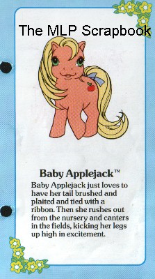 Baby Applejack: Fact File Entry