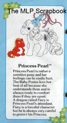 Princess Pearl: Fact File Entry