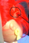 Cherry Red Kimber: Remains of Hair Plug