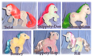 A lot of So Soft Ponies from
        set 1.5
