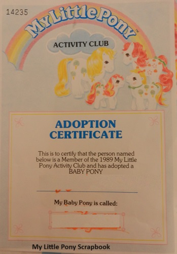 Adoption Certificate