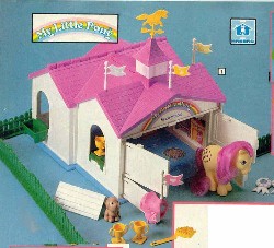 Purple and white
        stable