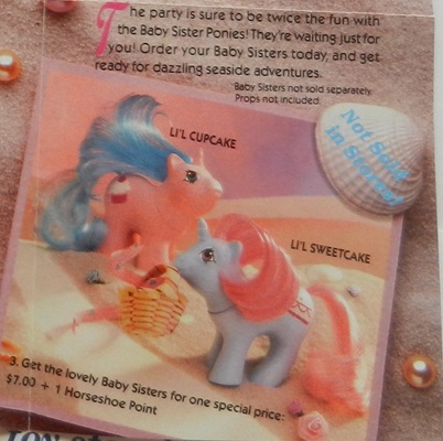 Baby Sister Ponies on
              insert