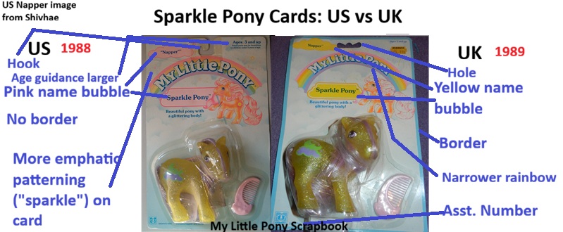 Comparing Sparkle Pony Cards
