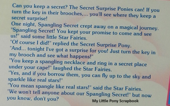 Spangling Secret's
          Story