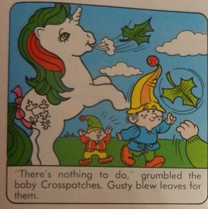 Gusty blowing leaves