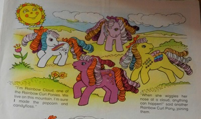 Rainbow Curl Ponies