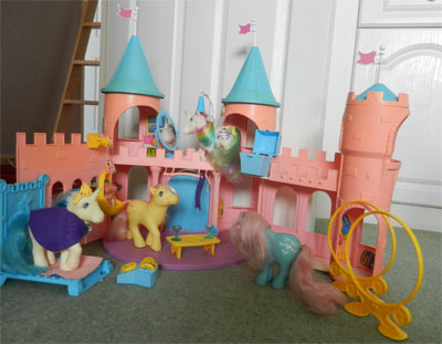 Pink and blue
        castle