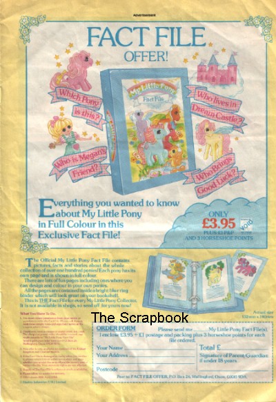 My Little
          Pony Fact File Advertisment