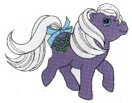 Minty in the Fact File in purple