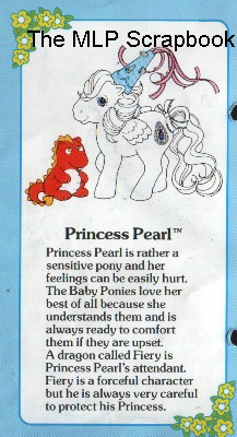 Princess
          Pearl's Fact File Entry