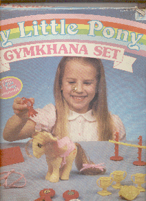 box with
          child playing with ponies featured on front.