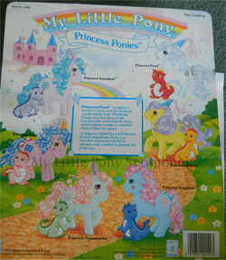 Princess Pony box back, UK