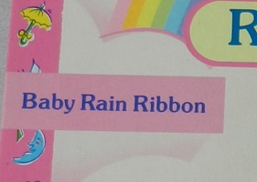 Baby Rain Ribbon's name
              format