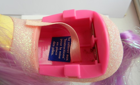 Princess Sparkle's
          battery compartment