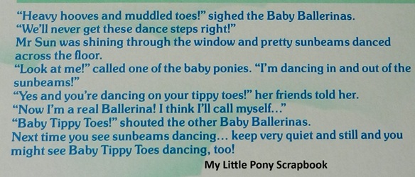 Baby Tippy Toes's
          Backcard Story
