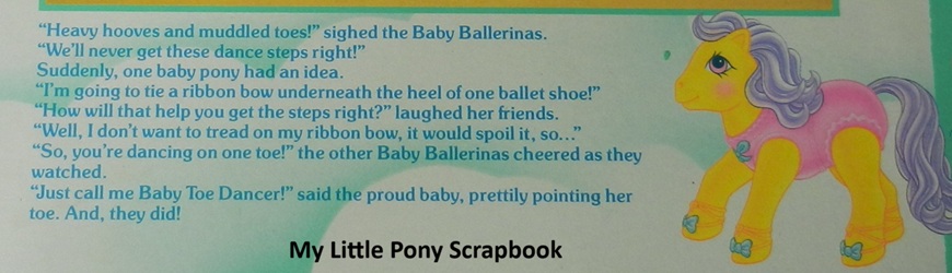 Baby Toe Dancer's
          Backcard Story