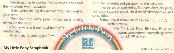 Tutti Frutti Comic Advert
              Text