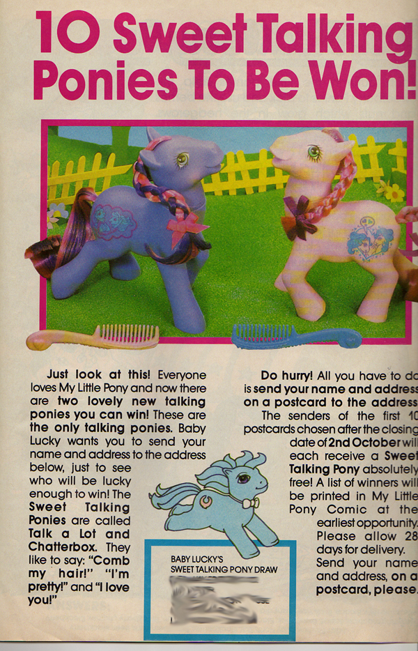 Win a Sweet Talking Pony